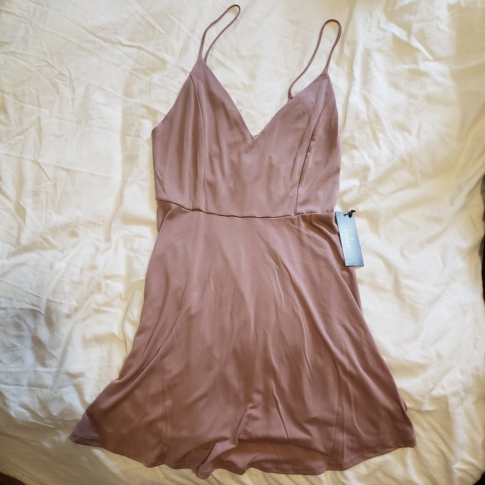 NWT Lulus strappy fit & flare dress-size small